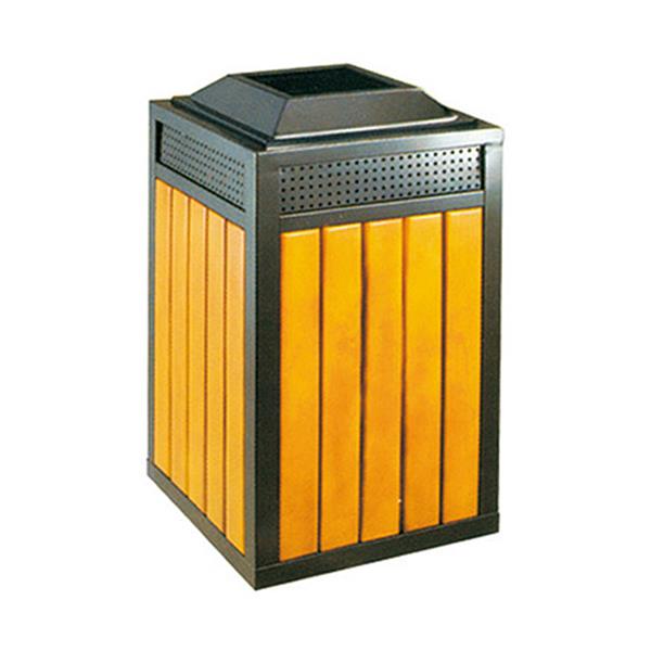 鋼木垃圾桶