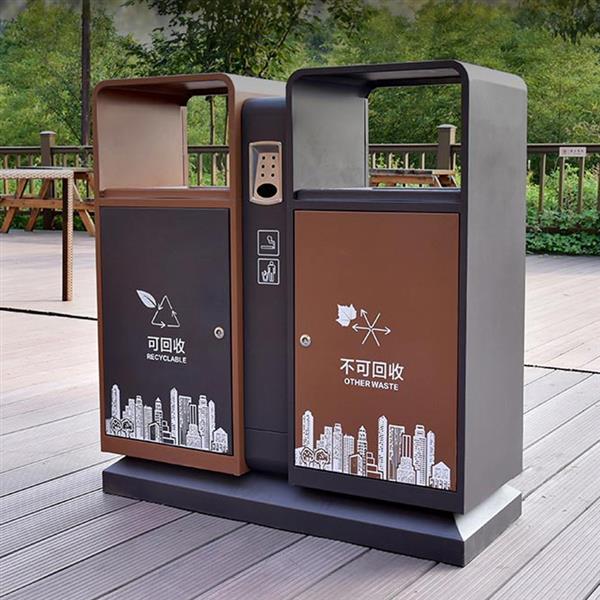 不銹鋼烤漆垃圾桶